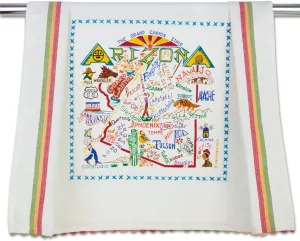 Catstudio Arizona Dish Towel - U.S. State Souvenir Kitchen and Hand Towel with Original Artwork - Perfect Tea Towels for Arizona Lovers, Travel Souvenir