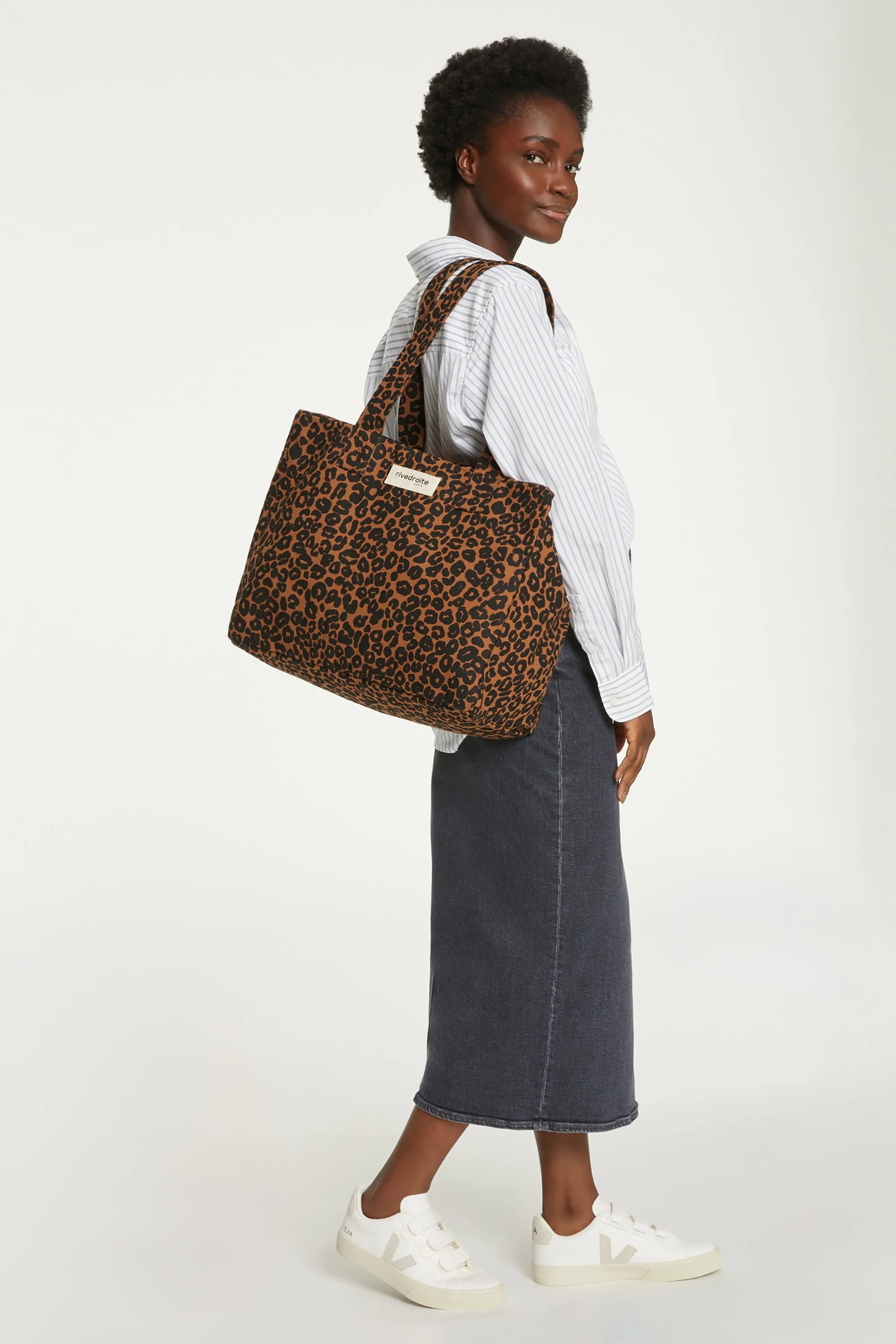 Celestins the 24-hour bag - Recycled cotton Leopard