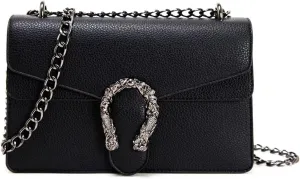 Chain Crossbody Bags Purses for Women Trendy,Fashion Evening Bags Satchel Handbags,Cute Vegan Shoulder Bag