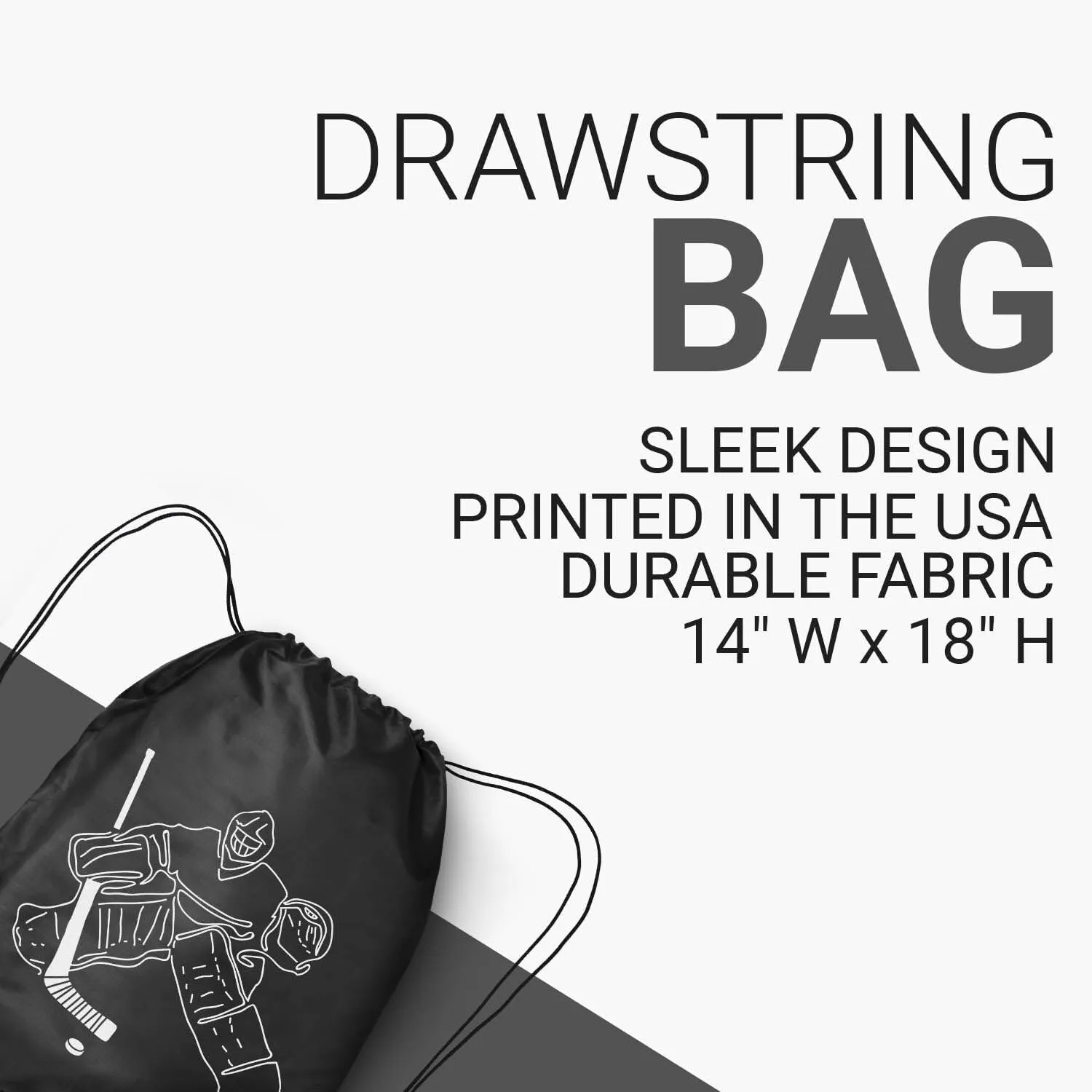 ChalkTalkSPORTS Hockey Sport Pack Cinch Sack | Hockey Goalie Sketch