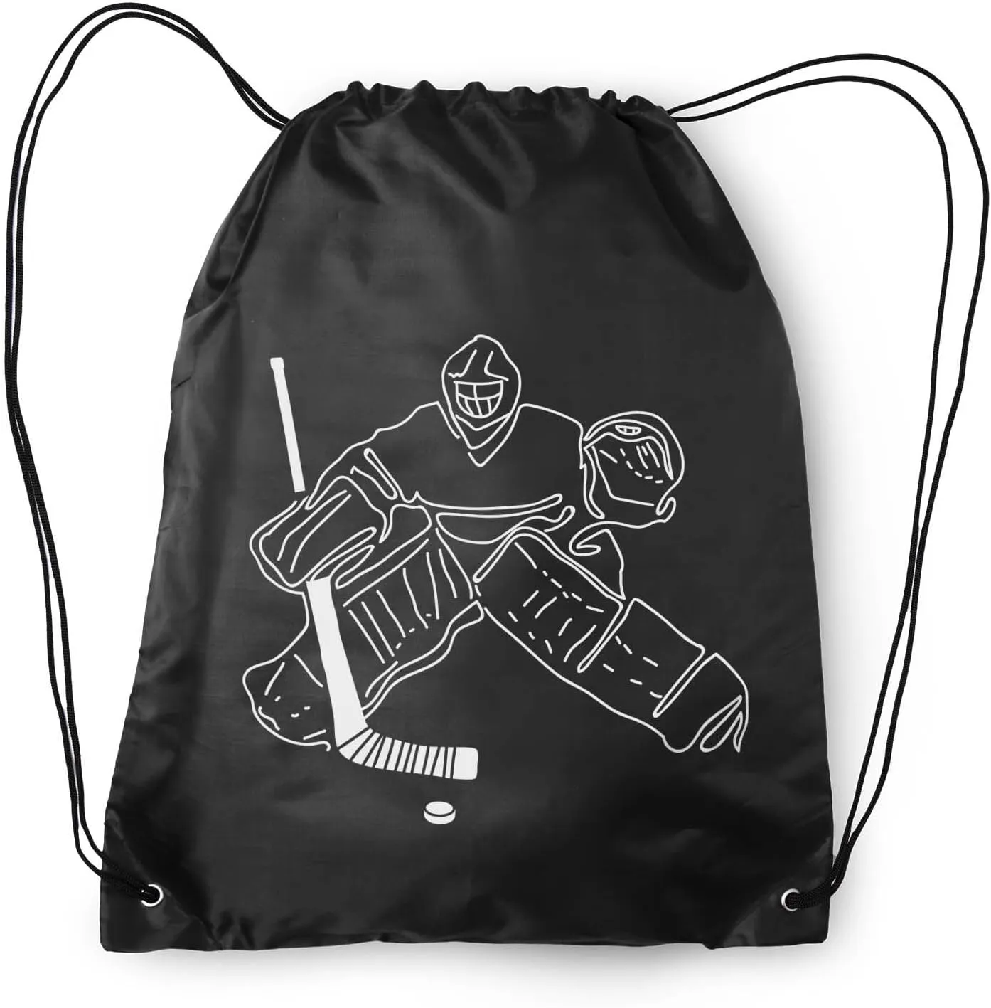 ChalkTalkSPORTS Hockey Sport Pack Cinch Sack | Hockey Goalie Sketch