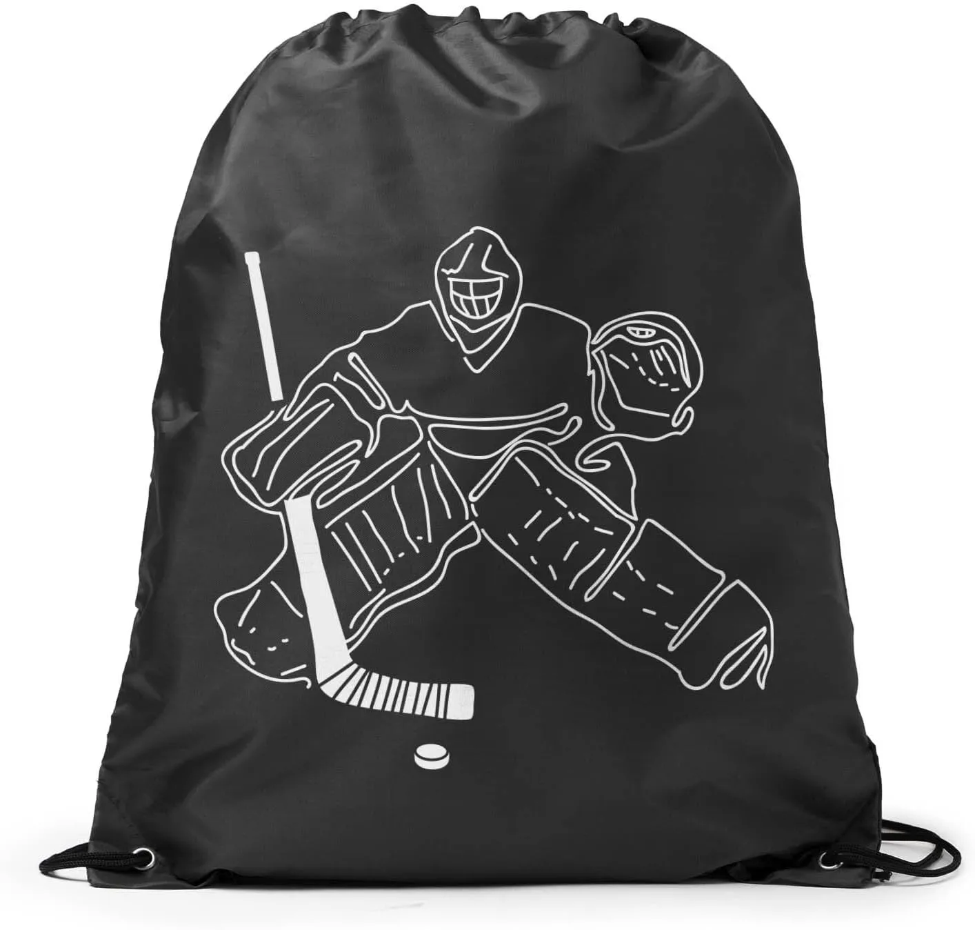 ChalkTalkSPORTS Hockey Sport Pack Cinch Sack | Hockey Goalie Sketch