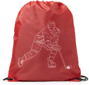 ChalkTalkSPORTS Hockey Sport Pack Cinch Sack | Hockey Player Sketch