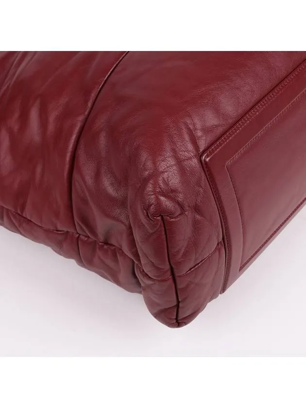 Chanel cocoon leather large Tested Premium shoulder Burgundy bag