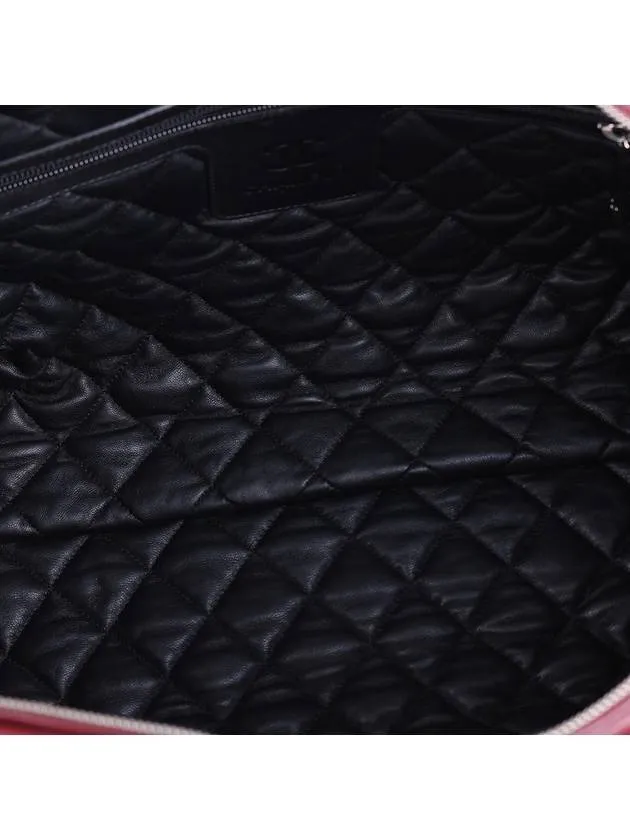 Chanel cocoon leather large Tested Premium shoulder Burgundy bag