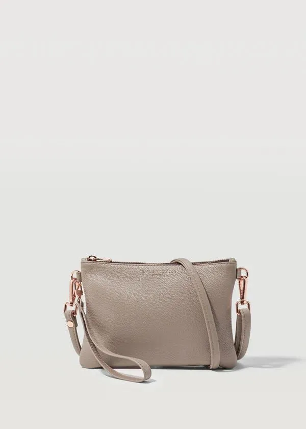 CHARLIE MIDDLETON Taupe Essential Crossbody Bag - Gold