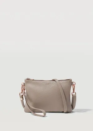 CHARLIE MIDDLETON Taupe Essential Crossbody Bag - Gold