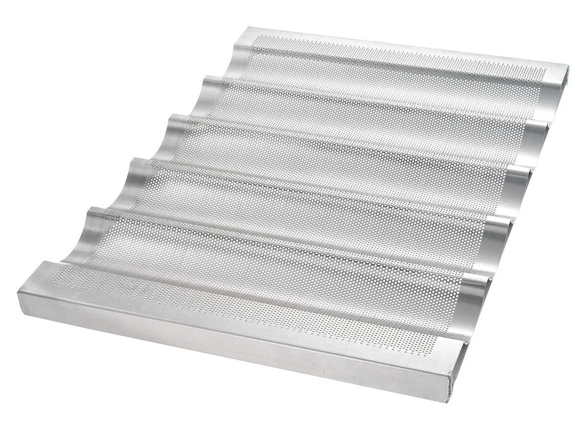 Chicago Metallic 45505 Baguette/French Bread Pan,5 Moulds