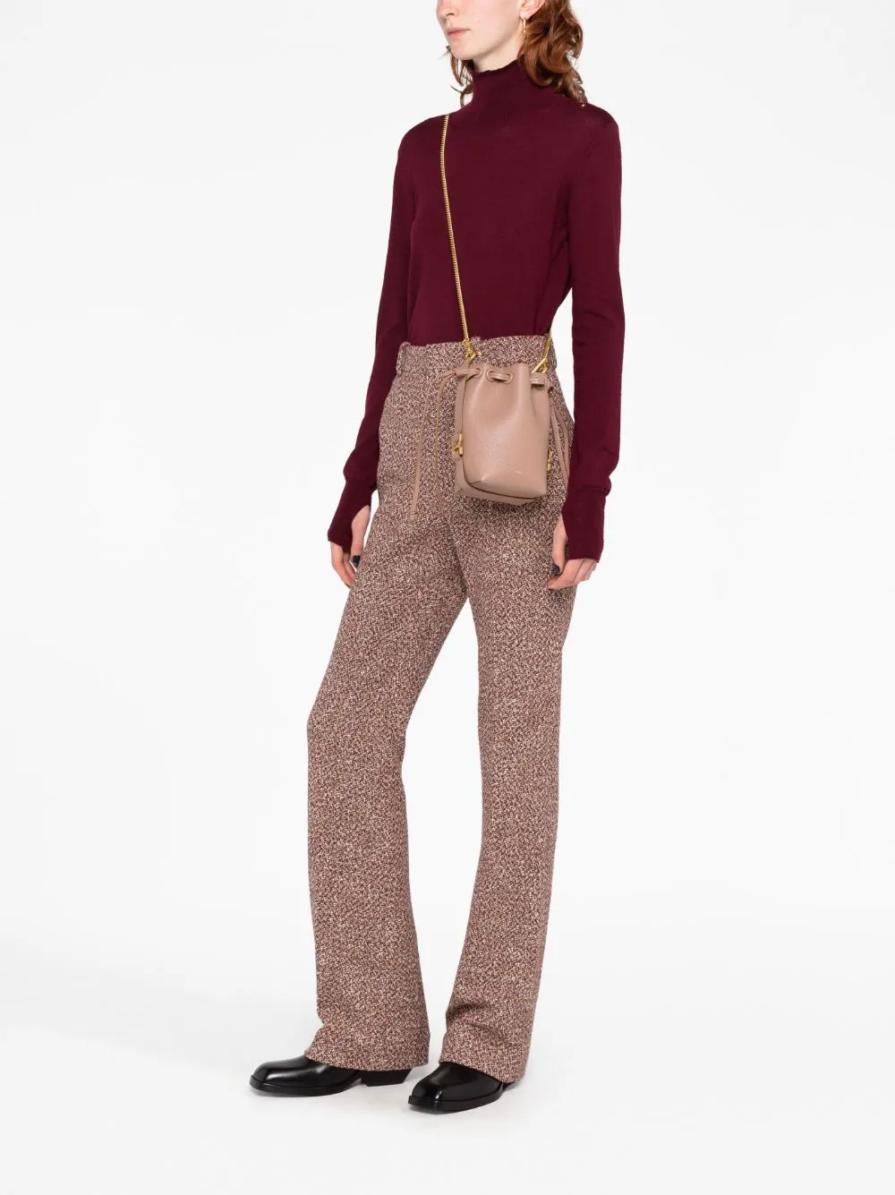 Chloè Marcie Small Leather Bucket Bag