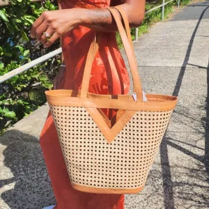 Chloe Rattan Tote Bag