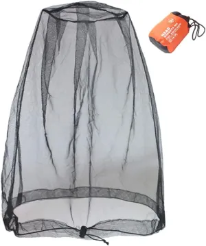 Cinvo Head Net Hat Bug Net Face Netting for Bugs No See Ums Insects Gnats Biting Midges from Outdoor Activities, Spacious Net Room Works Over Most Hats Comes with Free Stock Pouches- Black