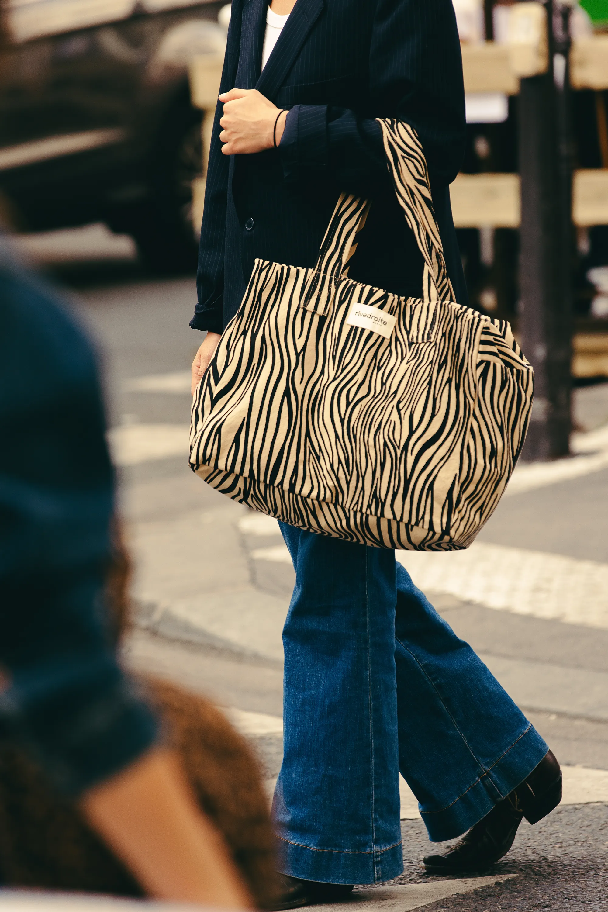 Célestins the 24-hour bag - Recycled cotton Zebra