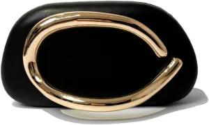 Clutch Purse for Women Gold Metal Closure Hand-held Causal Shoulder Clutch Bag for Wedding Party Prom