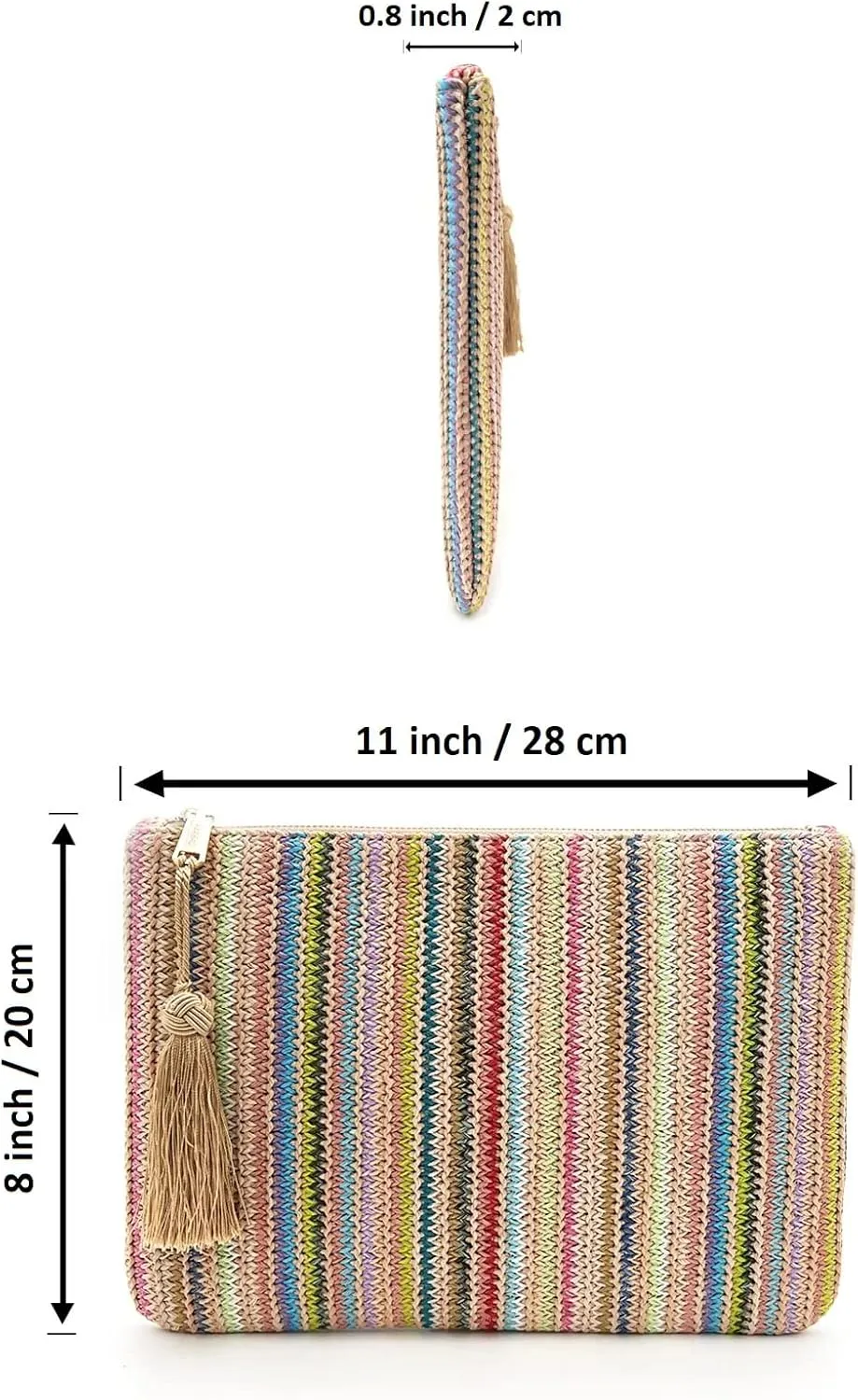 Clutch Purse for Women, Summer Handbag, Small Evening Bag