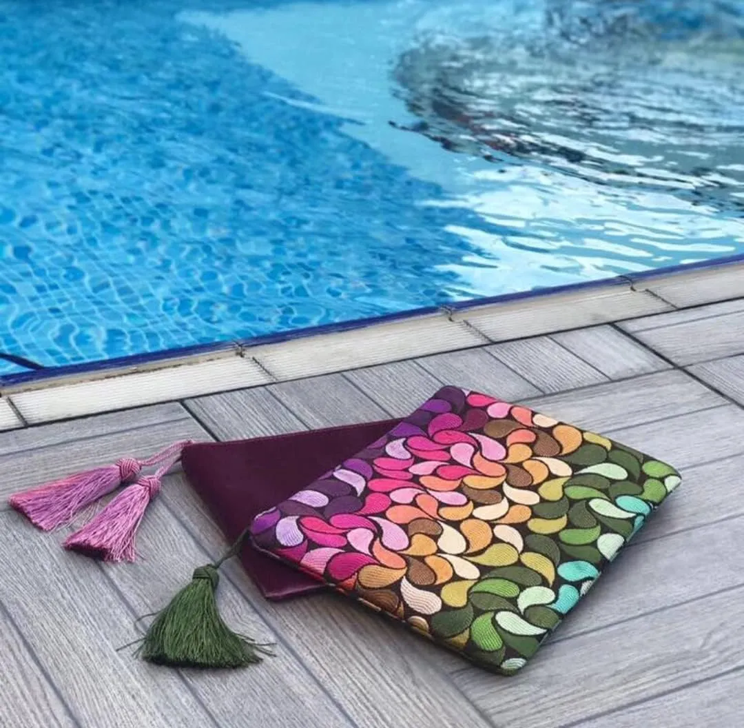 Clutch Purse for Women, Summer Handbag, Small Evening Bag