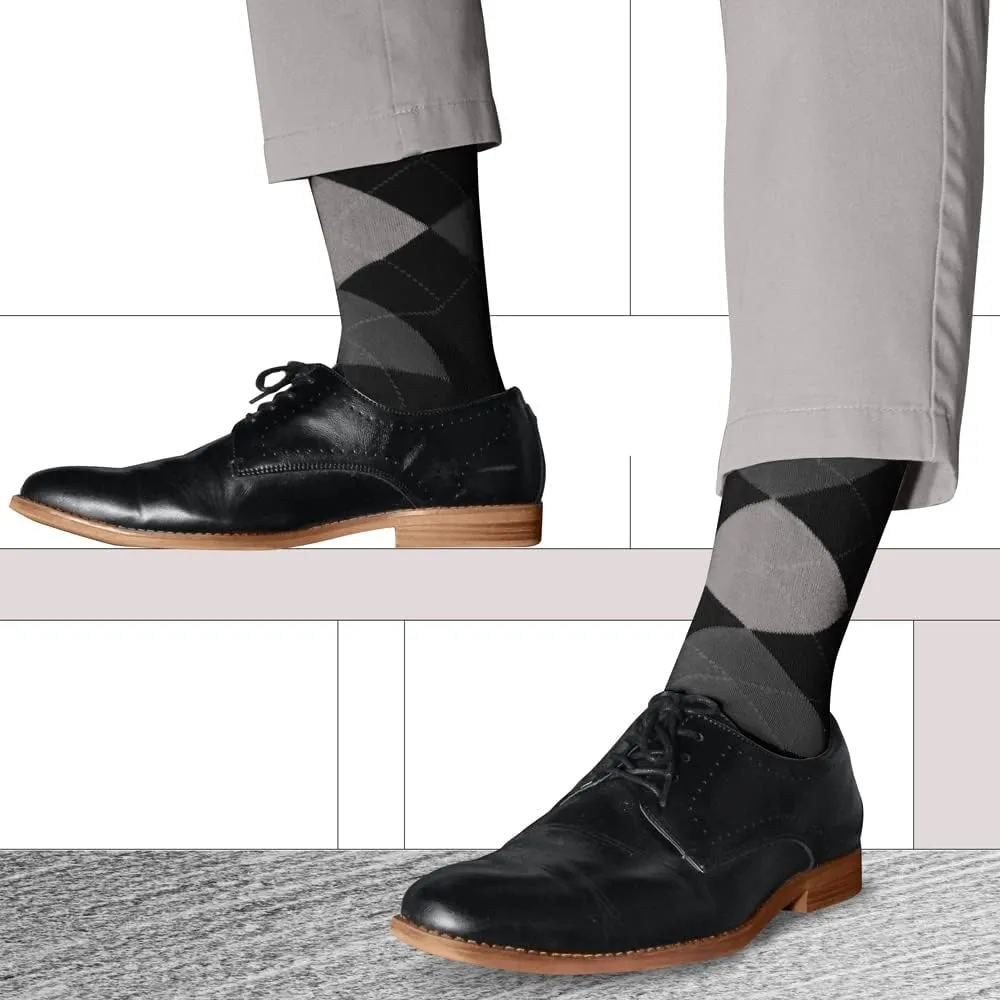 Colorful Knee High Argyle Cotton Socks For Men Women and Youth (AA-ZZ)