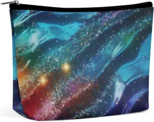 Colourful Makeup Bag,Portable Cosmetic Bag,Large Capacity Travel Toiletry Bag,Personalised for Women Graffiti Patterns Travel Makeup Bag with Zipper