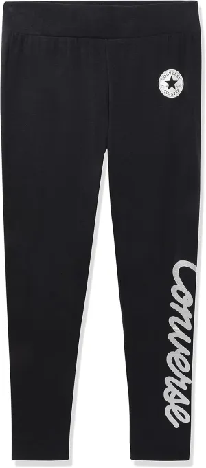 Converse Girl's Leggings with Metallic Ink (Big Kids)