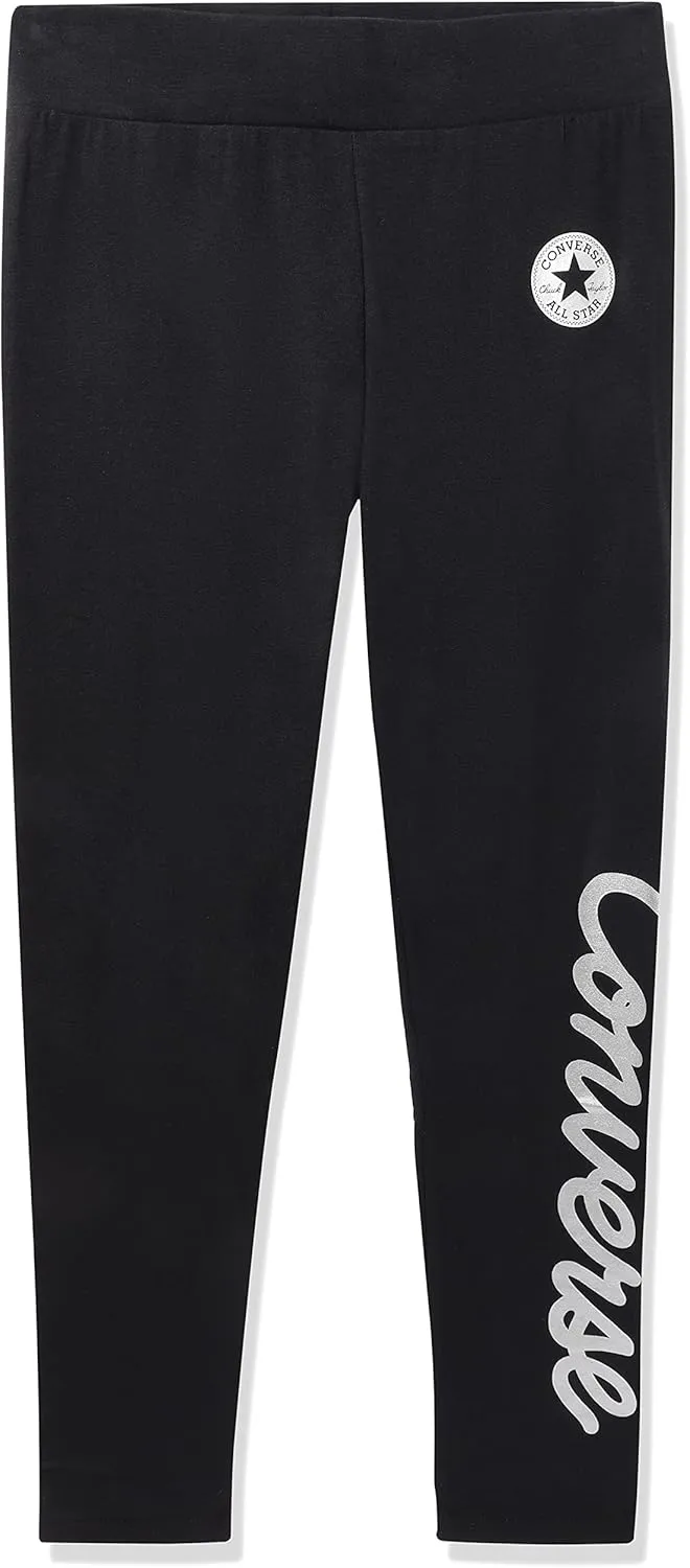 Converse Girl's Leggings with Metallic Ink (Big Kids)