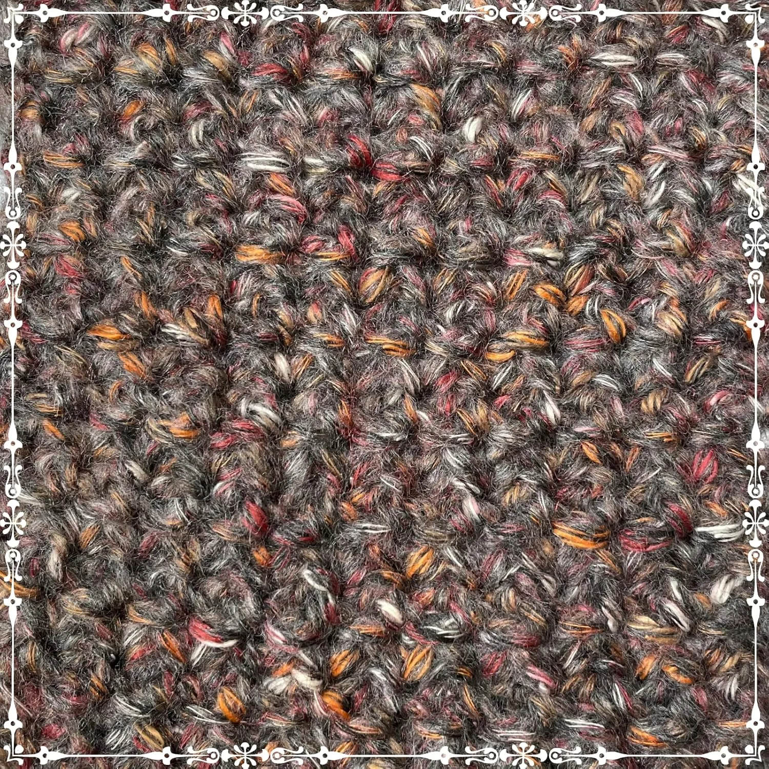 Cotton Alpaca Tweed Alpaca Yarn for Crocheting, 4 Skeins, 588Yds/200G, Free Patterns - Tweed Yarn for Knitting - 3 DK Light Worsted Weight - Elephant Gray