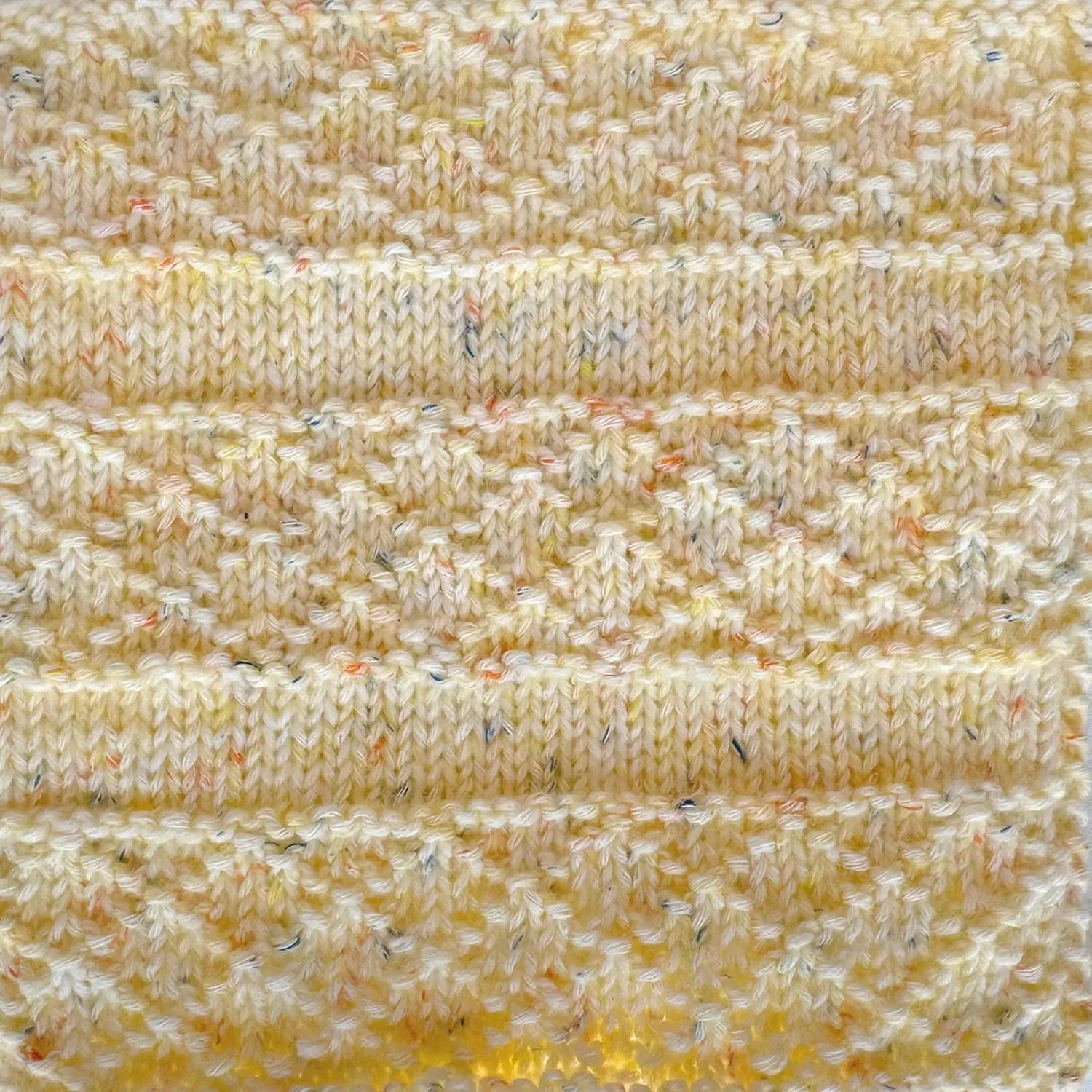 Cotton to The Core Speckled Soft Baby Yarn for Crocheting, 6 Skeins, 810Yds/300G, Free Patterns - Size 3 DK Light Worsted Weight Cotton Yarn for Knitting - Canary Yellow