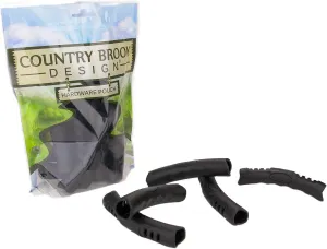 Country Brook Design - PVC Black Strap Handle (1 Inch, 10 Pack)