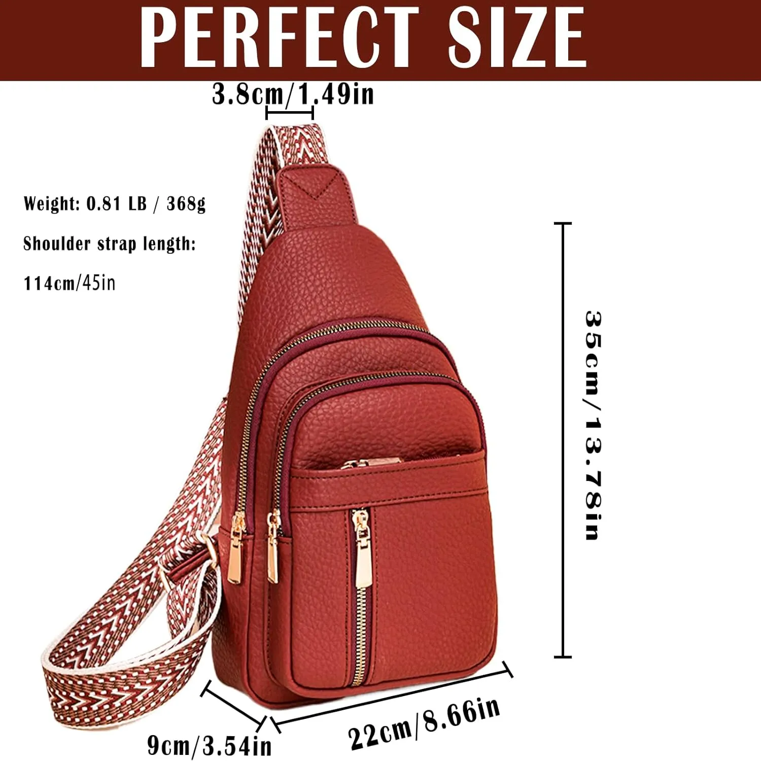 Cross Body Bags for Woman Men Sling Bag Chest Bag with Adjustable Strap Crossbody Handbags Women's Crossbody Bags
