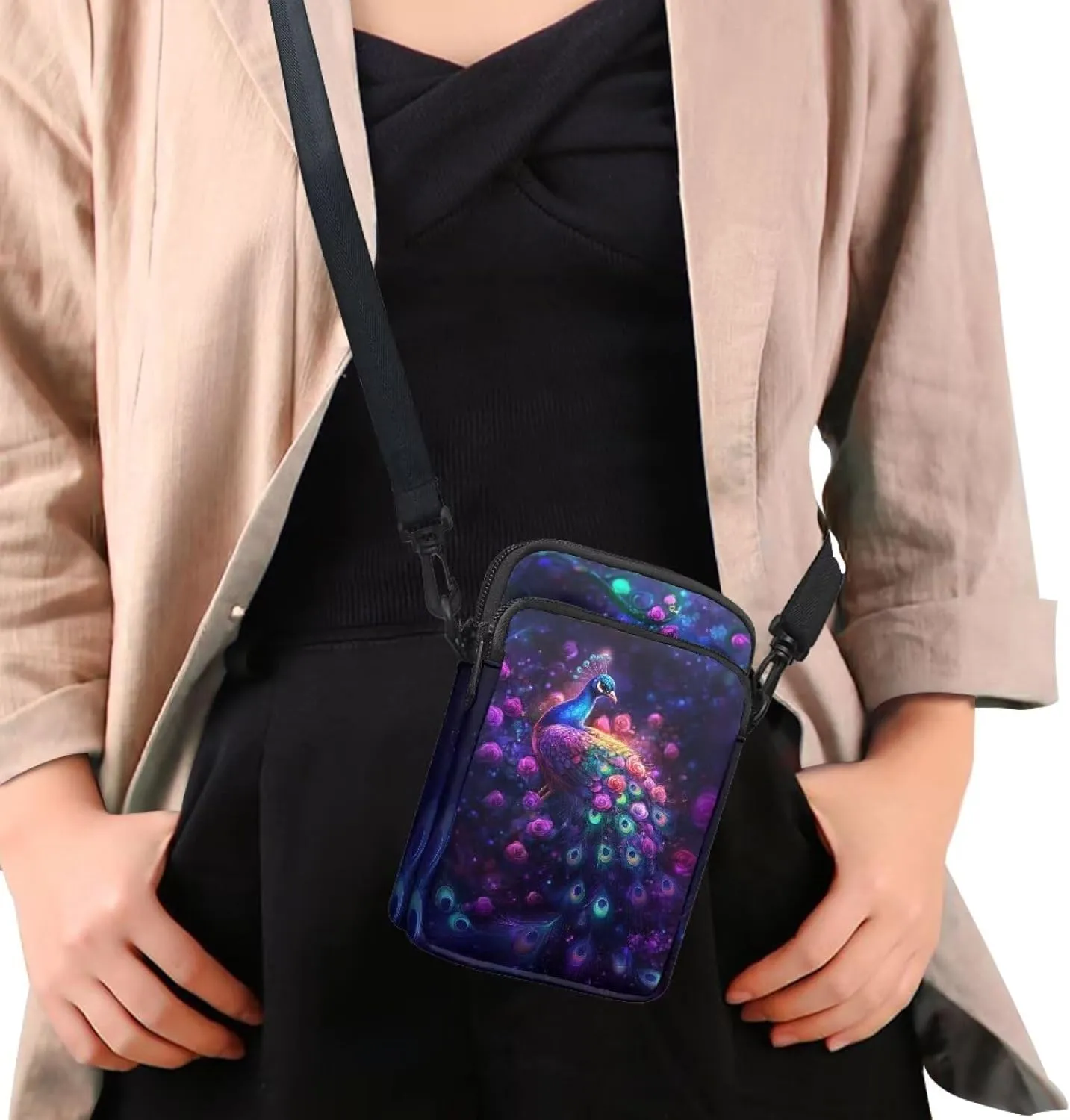 Crossbody Bag Crossbody Purses for Women Shoulder Bags with Strap Casual Polyester Shoulder Bag