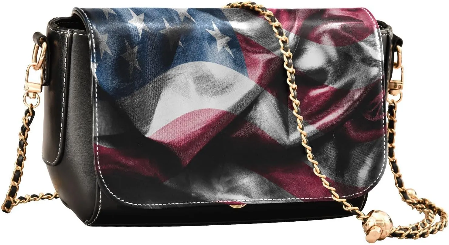 Crossbody Bags for Women Trendy Women's Black Shoulder Bag Small PU Leather Flap Cross Body Bag Handbags