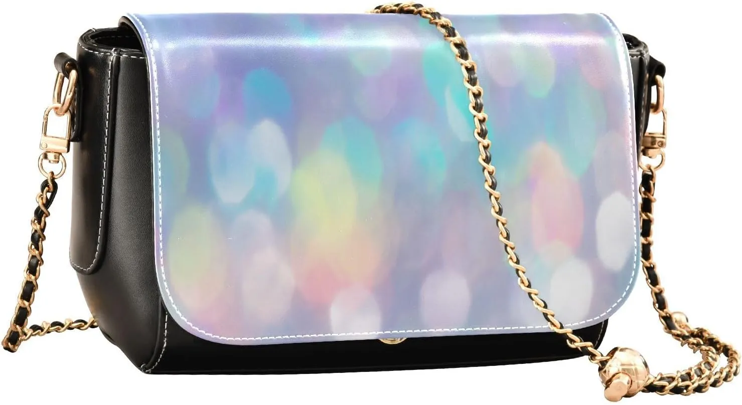 Crossbody Bags for Women Trendy Women's Black Shoulder Bag Small PU Leather Flap Cross Body Bag Handbags