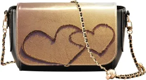 Crossbody Bags for Women Trendy Women's Black Shoulder Bag Small PU Leather Flap Cross Body Bag Handbags