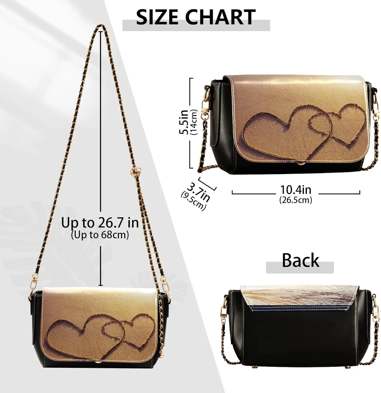 Crossbody Bags for Women Trendy Women's Black Shoulder Bag Small PU Leather Flap Cross Body Bag Handbags