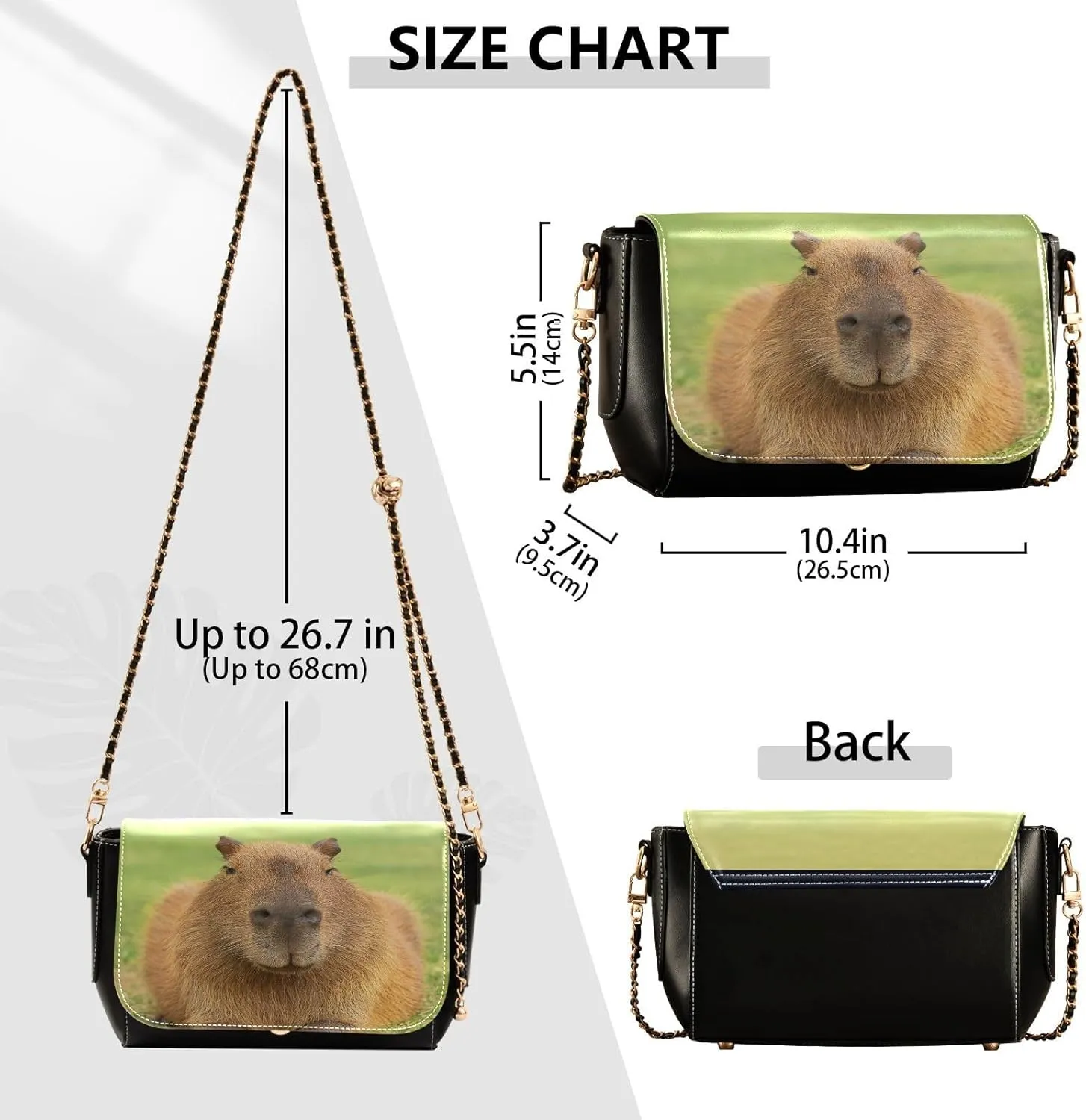 Crossbody Bags for Women Trendy Women's Black Shoulder Bag Small PU Leather Flap Cross Body Bag Handbags