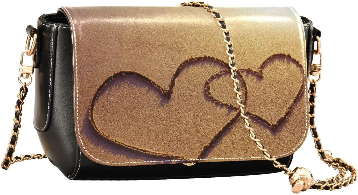 Crossbody Bags for Women Trendy Women's Black Shoulder Bag Small PU Leather Flap Cross Body Bag Handbags