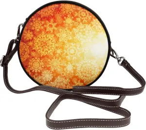 Crossbody Shoulder Bags for Women Small Round Satchel Handbags Purse