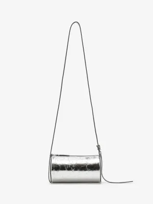 Crossbody Silo Bag in Crinkle Metallic