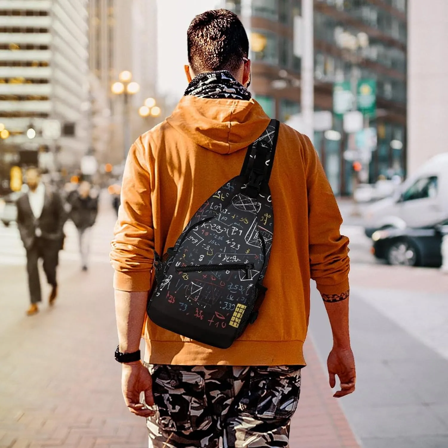 Crossbody Sling Bag Beagle Patterns Backpack Sling Bag Travel Hiking Chest Bag Shoulder Bag Daypack