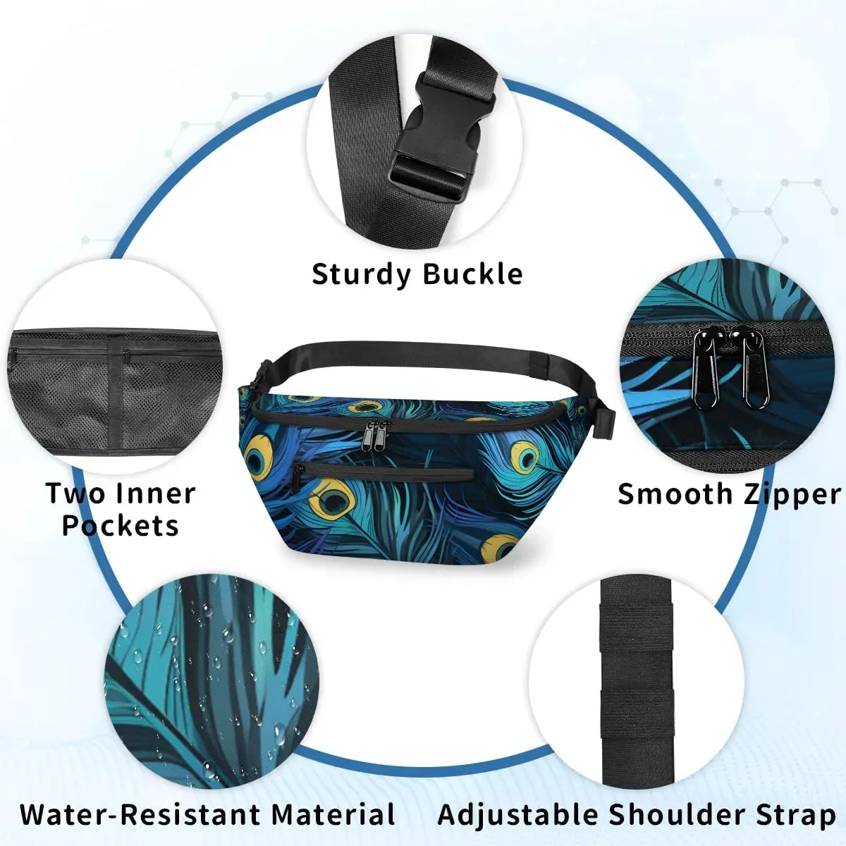 Crossbody Sling Bag for Women Men Farm Chicken Lightweight Waterproof Travel Essentials
