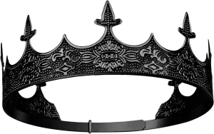 CROWN GUIDE King Crown for Men Medieval Wedding, Royal Crown Accessories for Boy