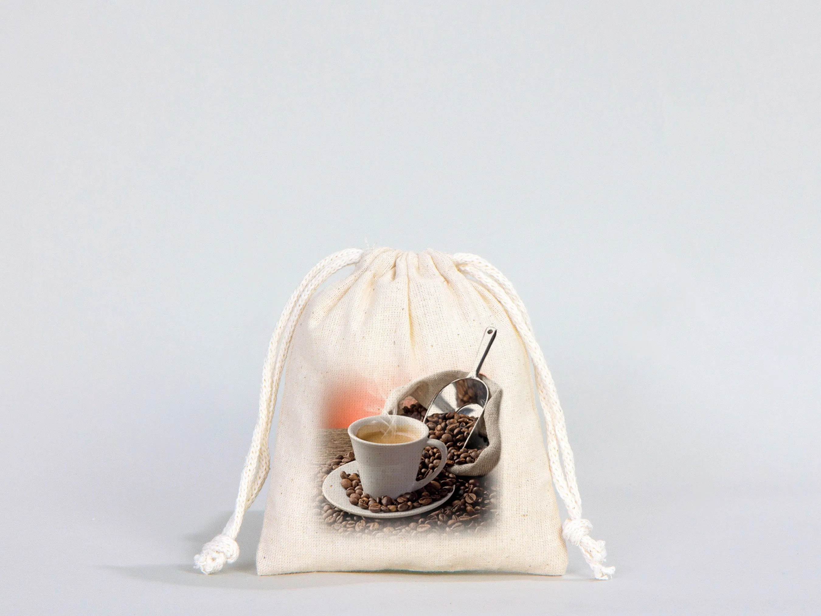 Custom Muslin Bags - 4"W x 5"H (10 x 13 cm)  Organic Cotton Favor Bags -   Wedding Favor Drawstring Bags - Jewelry - Gift - Produce - Packing Bags