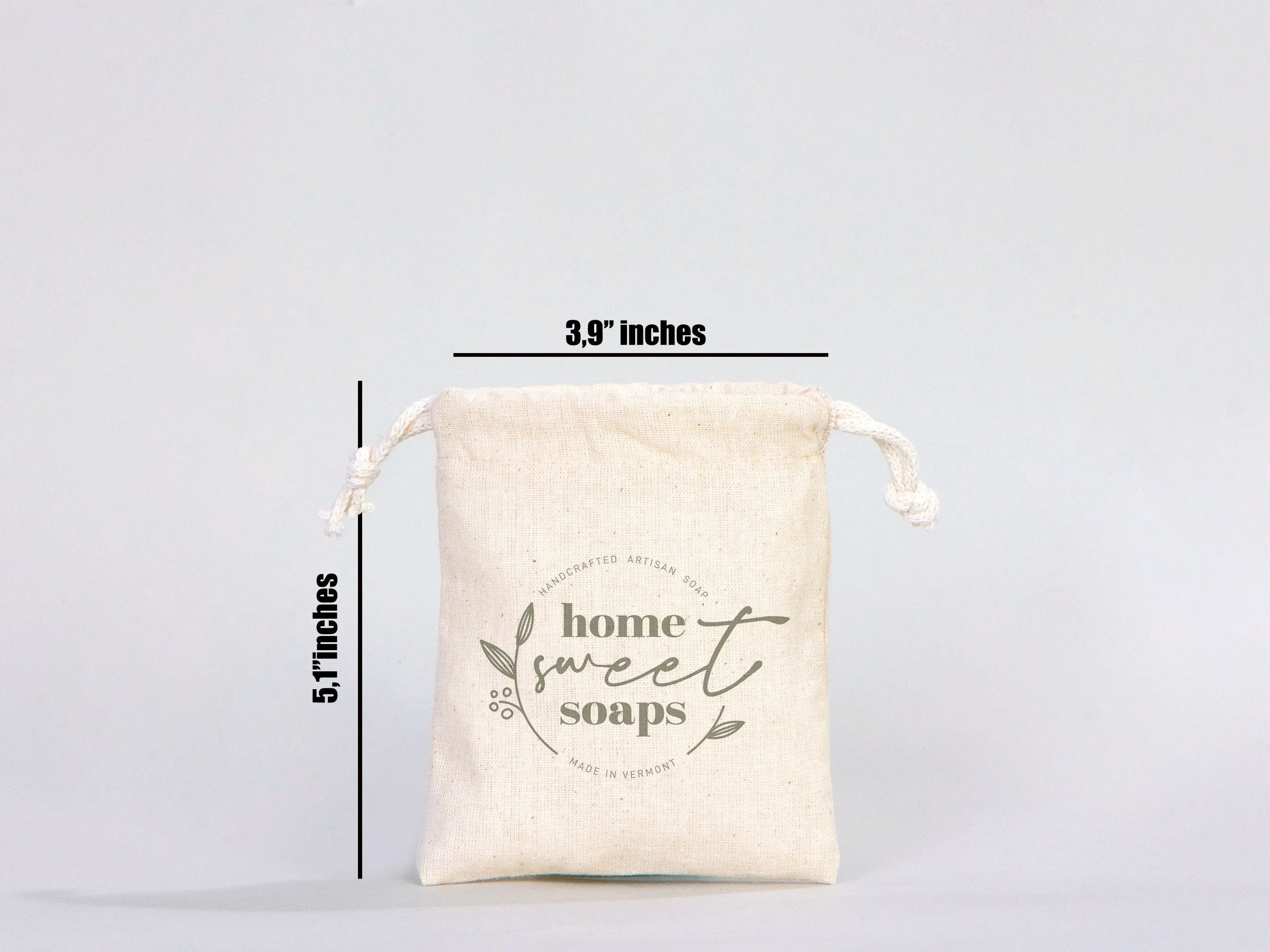 Custom Muslin Bags - 4"W x 5"H (10 x 13 cm)  Organic Cotton Favor Bags -   Wedding Favor Drawstring Bags - Jewelry - Gift - Produce - Packing Bags