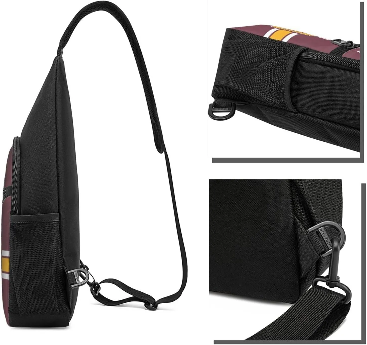 Custom Sling Bag, Personalized Crossbody Bags with Name and Number, Customize Sling Shoulder Backpack