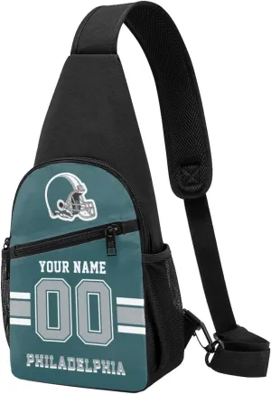 Custom Sling Bag, Personalized Crossbody Bags with Name and Number, Customize Sling Shoulder Backpack