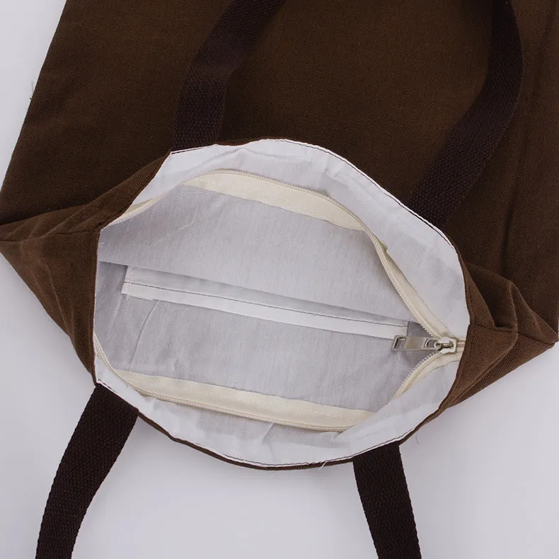 Custom Zipper Tote Bags-Personalized Tote Bags With Your Logo
