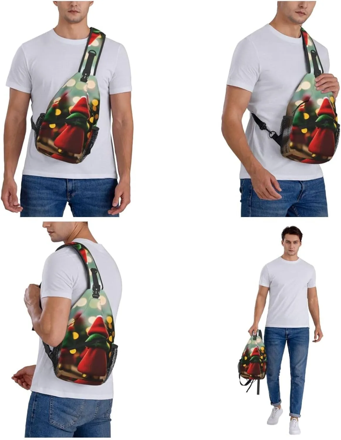 Cute Owl Sling Bag For Women Mencross Sling Bag Fashion Crossbody Shoulder Bag Chest Bag For Hiking Travel