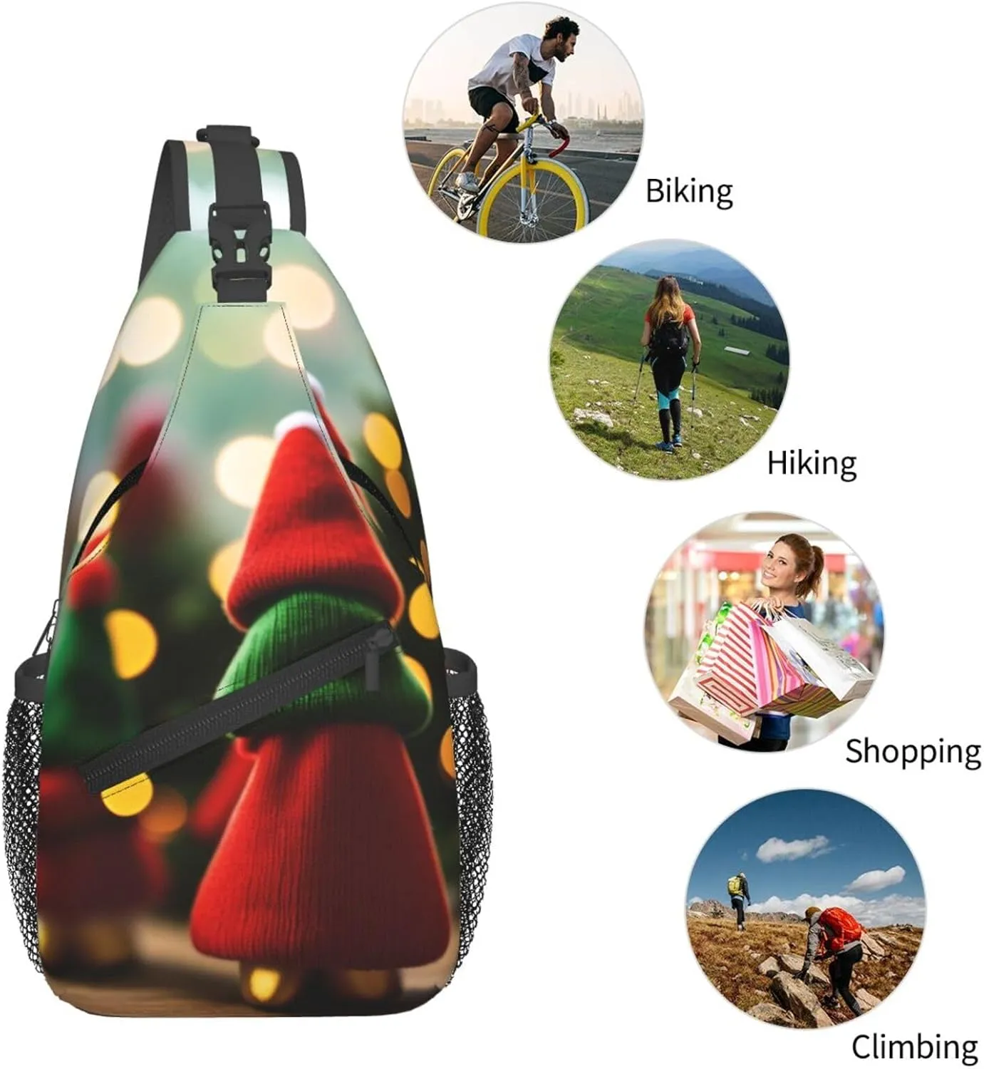 Cute Owl Sling Bag For Women Mencross Sling Bag Fashion Crossbody Shoulder Bag Chest Bag For Hiking Travel