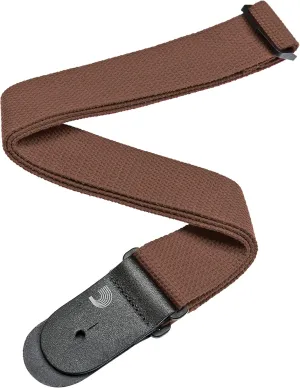 D'Addario 50MM Cotton Strap Brown (50CT04)