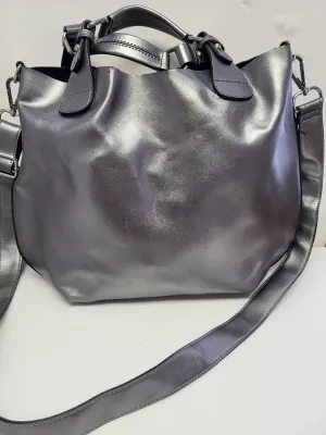 Danier Metallic Silver Bag