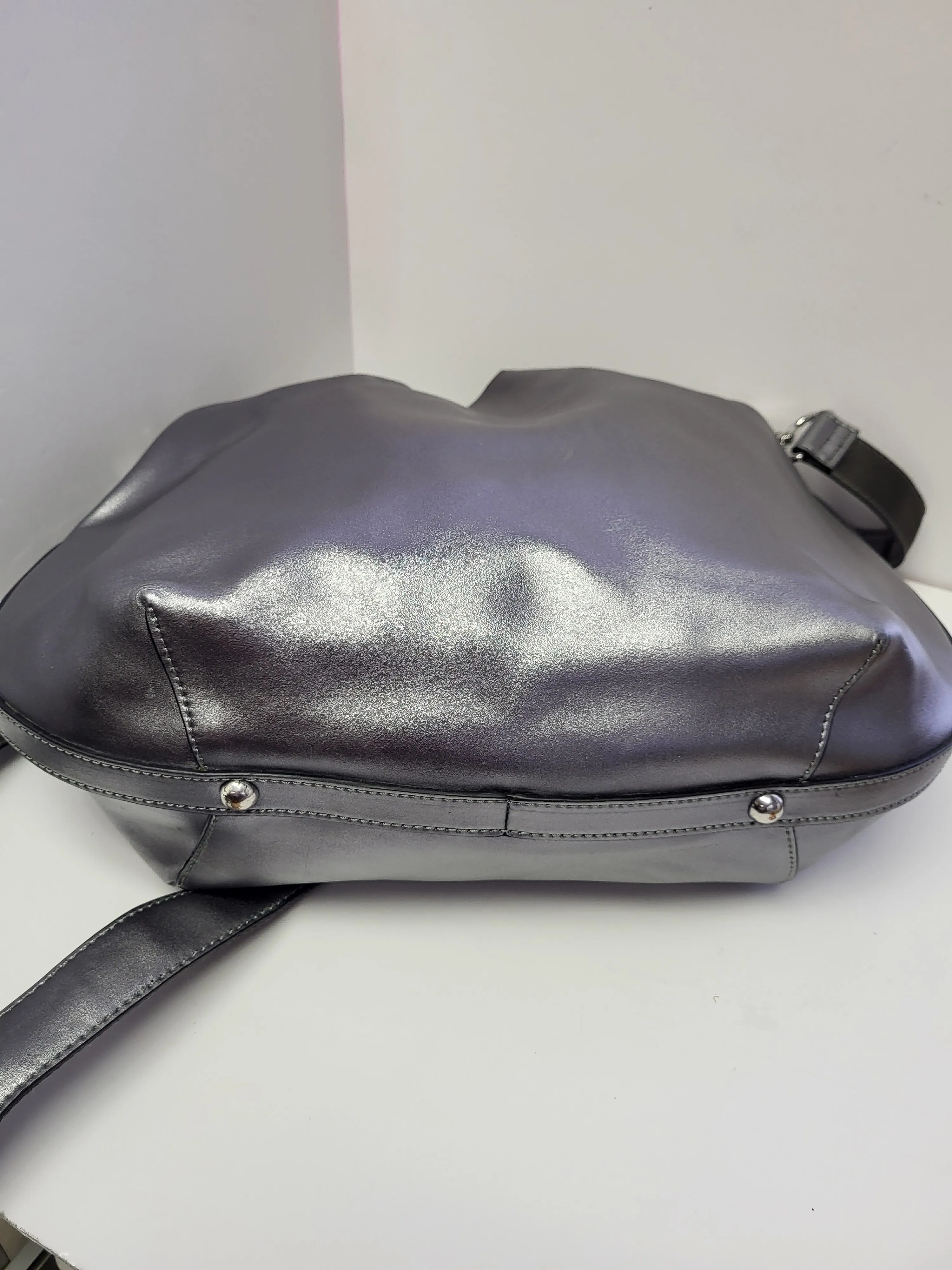 Danier Metallic Silver Bag