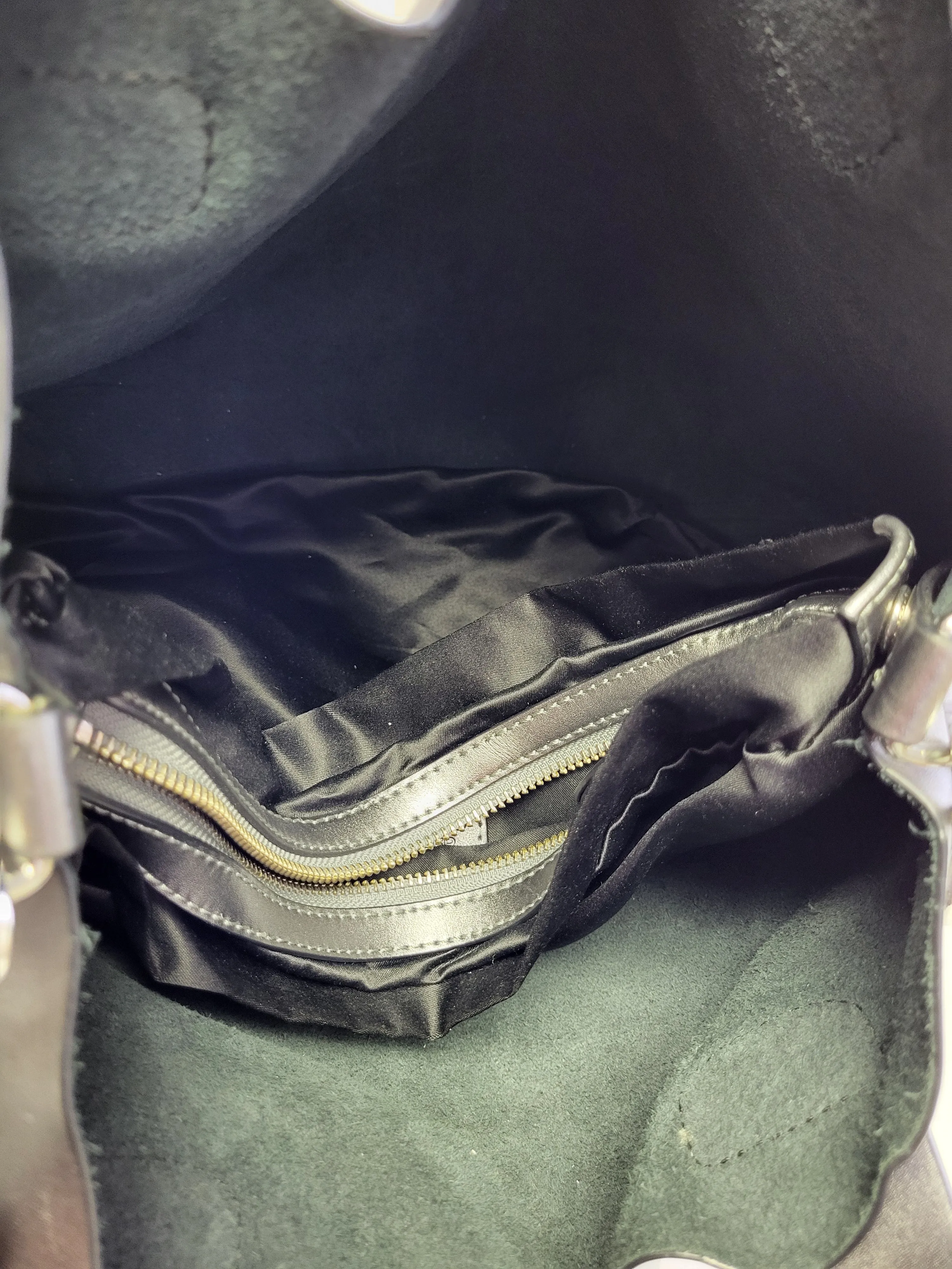 Danier Metallic Silver Bag